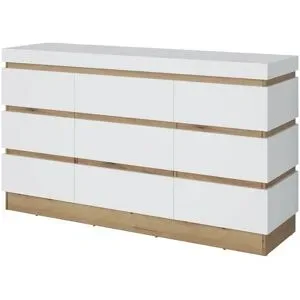 Höffner Sideboard  Caorle ¦ weiß ¦ Maße (cm): B: 161 H: 93 T: 45.0