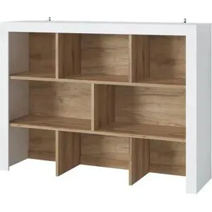 Höffner Aufsatzregal klein  Caorle ¦ weiß ¦ Maße (cm): B: 161 H: 119 T: 45.0