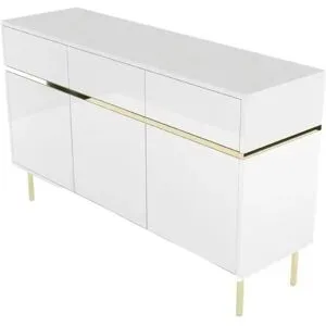 Höffner Sideboard  Marika ¦ weiß ¦ Maße (cm): B: 137,5 H: 85