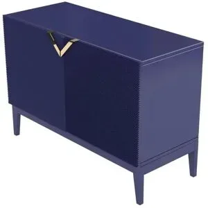 Höffner Sideboard  Demi ¦ blau ¦ Maße (cm): B: 100,5 H: 70