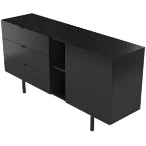 Höffner Sideboard  My Way ¦ schwarz ¦ Maße (cm): B: 160 H: 80