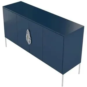 Höffner Sideboard  Merlin ¦ blau ¦ Maße (cm): B: 138 H: 79
