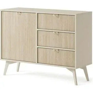 Höffner Sideboard  Firr ¦ beige ¦ Maße (cm): B: 106,1 H: 80,6