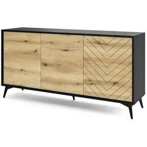 Höffner Sideboard  Diamond ¦ schwarz ¦ Maße (cm): B: 154 H: 77