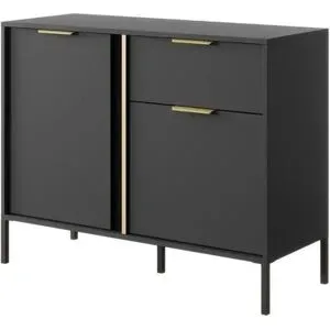Höffner Sideboard  Lars ¦ schwarz ¦ Maße (cm): B: 103 H: 81