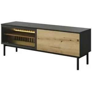 Höffner Lowboard  Lango ¦ schwarz ¦ Maße (cm): B: 149,9 H: 54,8
