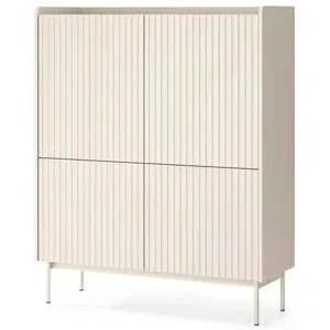 Höffner Highboard  Levant ¦ beige ¦ Maße (cm): B: 103,2 H: 126,2