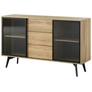 Höffner Sideboard   ¦ braun ¦ Maße (cm): B: 143,5 H: 85,4