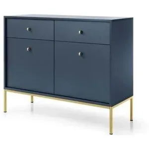 Höffner Sideboard  Molly ¦ blau ¦ Maße (cm): B: 103,5 H: 83,2