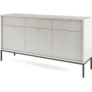 Höffner Sideboard  Nova ¦ grau ¦ Maße (cm): B: 154 H: 83