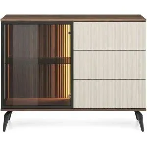 Höffner Sideboard  Vico ¦ beige ¦ Maße (cm): B: 103 H: 80