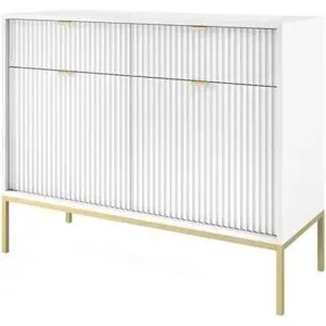 Höffner Sideboard  Nova ¦ weiß ¦ Maße (cm): B: 104 H: 83