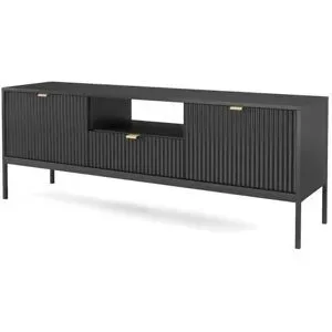 Höffner Lowboard  Nova ¦ schwarz ¦ Maße (cm): B: 154 H: 56