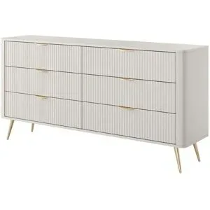 Höffner Kommode  Lante ¦ beige ¦ Maße (cm): B: 163 H: 81