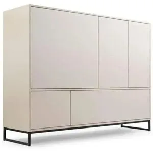 Höffner Highboard  Genua ¦ beige ¦ Maße (cm): B: 160 H: 120,5