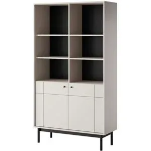 Höffner Standregal   ¦ beige ¦ Maße (cm): B: 104 H: 185