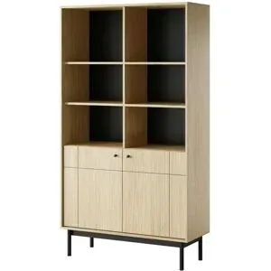 Höffner Standregal   ¦ braun ¦ Maße (cm): B: 104 H: 185