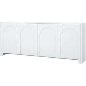 Höffner Sideboard  Arsoli ¦ weiß ¦ Maße (cm): B: 204 H: 83 T: 35.0
