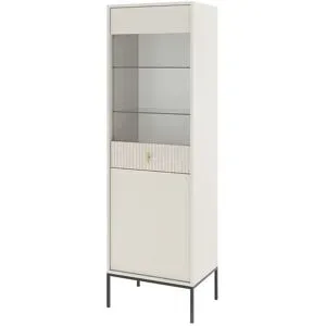 Höffner Vitrine  Maglione ¦ beige ¦ Maße (cm): B: 53,9 H: 175 T: 39.0