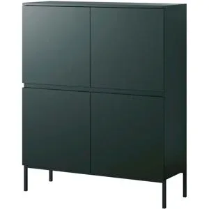 Selsey Highboard  Bemmi ¦ grün ¦ Maße (cm): B: 100 H: 122