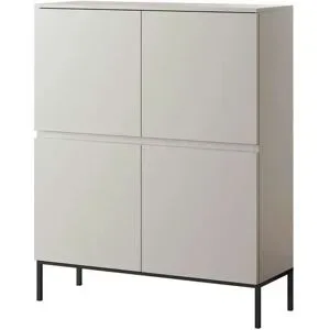 Selsey Highboard  Bemmi ¦ beige ¦ Maße (cm): B: 100 H: 122