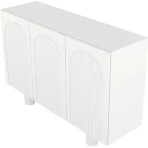 Höffner Sideboard  Rita ¦ weiß ¦ Maße (cm): B: 135,7 H: 90,6
