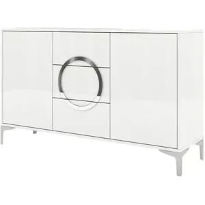 Höffner Sideboard  Eva ¦ weiß ¦ Maße (cm): B: 138 H: 83