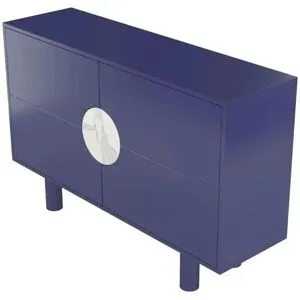 Höffner Sideboard  Zoe ¦ blau ¦ Maße (cm): B: 140 H: 90