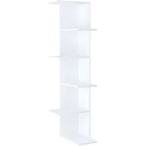 Höffner Hängeregal  Balos ¦ weiß ¦ Maße (cm): B: 37 H: 140