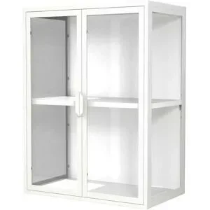Höffner Hängevitrine  Flokas ¦ weiß ¦ Maße (cm): B: 60 H: 80