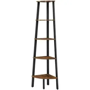 Höffner Eckleiterregal  Barnet ¦ braun ¦ Maße (cm): B: 52 H: 159