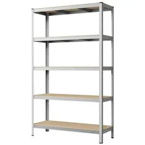 Höffner Schwerlastregal  Cozory ¦ silber ¦ Maße (cm): B: 120 H: 200