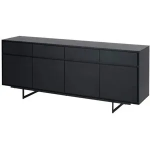 Furnhouse Sideboard   ¦ schwarz ¦ Maße (cm): B: 205 H: 82