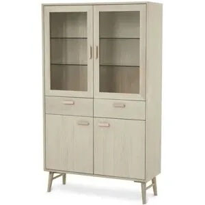 Furnhouse Vitrine   ¦ holzfarben ¦ Maße (cm): B: 110 H: 187