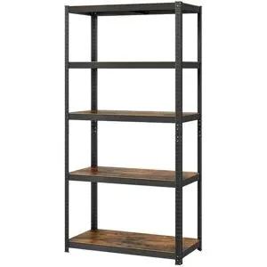 Höffner Standregal  Cozory ¦ schwarz ¦ Maße (cm): B: 100 H: 200