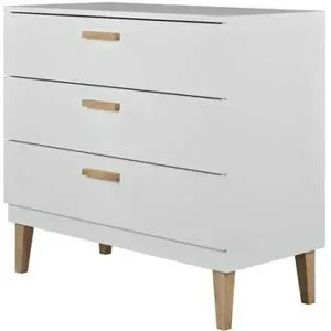 Höffner Kommode  Kubi ¦ weiß ¦ Maße (cm): B: 100 H: 90