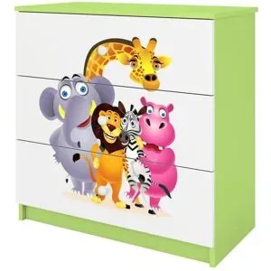 Höffner Kommode  Zoo ¦ grün ¦ Maße (cm): B: 81 H: 80,5