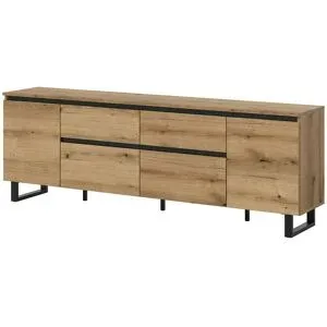 Höffner Lowboard  Tomasa ¦ holzfarben ¦ Maße (cm): B: 180 H: 64
