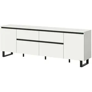 Höffner Lowboard  Tomasa ¦ weiß ¦ Maße (cm): B: 180 H: 64