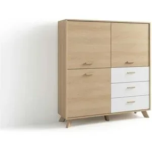 by Living Highboard   ¦ holzfarben ¦ Maße (cm): B: 120 H: 131