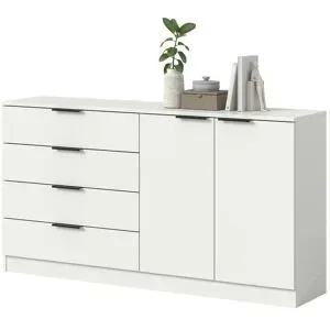 Höffner Sideboard  Kopenhagen ¦ weiß ¦ Maße (cm): B: 148 H: 80