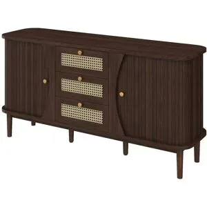 Höffner Sideboard   ¦ braun ¦ Maße (cm): B: 140,5 H: 76