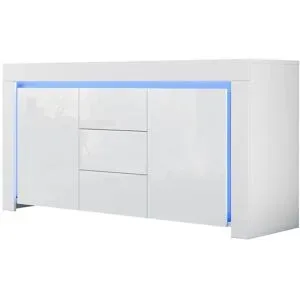 Höffner Sideboard   ¦ weiß ¦ Maße (cm): B: 140 H: 65