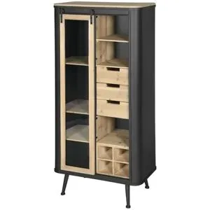 Höffner Bar-Vitrine  Imola ¦ Maße (cm): B: 70 H: 140 T: 38.0