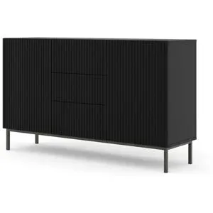 Höffner Sideboard   ¦ schwarz ¦ Maße (cm): B: 150 H: 89
