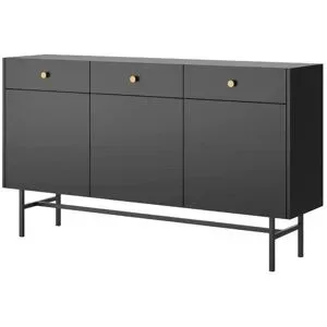 Selsey Sideboard   ¦ schwarz ¦ Maße (cm): B: 155 H: 89,4