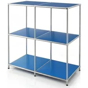 Floordirekt Metallregal   ¦ blau ¦ Maße (cm): B: 78 H: 82