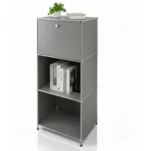 Floordirekt Metallregal   ¦ grau ¦ Maße (cm): B: 50 H: 121