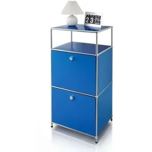Floordirekt Metallregal   ¦ blau ¦ Maße (cm): B: 50 H: 100