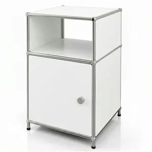 Floordirekt Metallregal   ¦ weiß ¦ Maße (cm): B: 40 H: 65